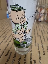 1976 Pepsi Porky & Petunia Pig Glass Tumbler picture