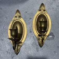 Vintage Victorian Style Solid Brass Wall Candle Sconces picture