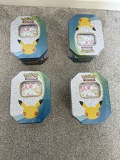 ✅ ⭐️ 4x Pokemon TCG : 30th Celebration Sylveon Ex Tin | 2026 | Sealed ✅⭐️ picture