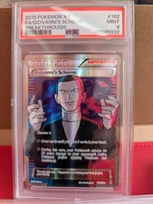 2015 Pokemon XY Breakthrough Giovanni’s Scheme 162/162 Full Art PSA 9 Mint picture