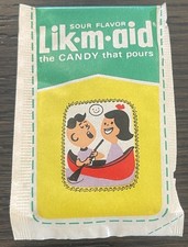 Vintage 1960's LIK-M-AID The Candy That Pours Sealed NOS 1 Cent Pack RARE picture