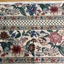 VTG Waverly Birch Field Authentic Fabric Jewel Scotchgard Upholstery 54 X 120 in picture
