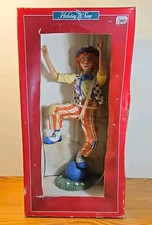Vintage RARE Holiday Time clown Figurine Collectable Multicolored 13” Tall picture