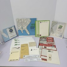 Vintage Burlington Northern Railroad Paper Ephemera Lot Maps Bulletins Tickets picture