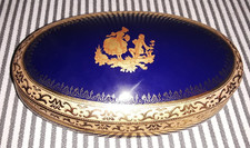 VTG LIMOGES COBALT BLUE GOLD GILT 7