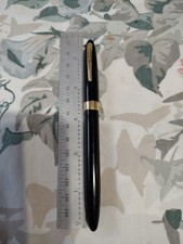 Sheaffer Snorkel Black 14k Gold Fine Nib Fountain Pen USA picture