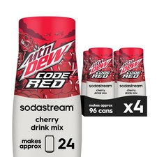 SodaStream MTN Dew Code Red Drink Mix (440ml, Pack of 14.9 fl oz (Pack 4) picture
