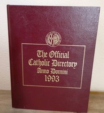 Vtg Official Catholic Directory Anno Domini 1993 Hardcover P.J. Kenedy & Sons EC picture