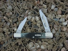 Case Cutlery 2001 Moss Green Bone Half Whittler TruSharp steel 62083 CA01549 picture