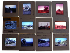 C. 1940s New Haven Railroad Steam Locomotive 35mm Photo Slide Lot Of 12 picture