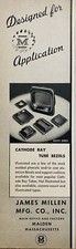 1968 AD.(N14)~JAMES MILLEN MFG. CO. MALDEN, MASS. CATHODE RAY TUBE BEZELS picture