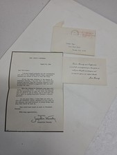 1964 Jacqueline Kennedy JFK Library Fund Letter + Envelope & JFK Memorial Prayer picture