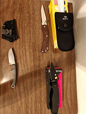 Buck Slim Hunter S45vn (Discontinued), Spyderco Paramilitary 2 S30vn, Scout Vg10 picture
