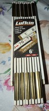 NEW Lufkin 6' Red End Wood Folding Rule Brass Slide USA picture