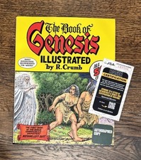 Autographed Book of Genesis Robert Crumb HCDJ 1st Graphic Novel~JSA~COA Signed picture