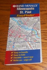 Minneapolis St. Paul Map EasyFinder Rand McNally Laminated picture