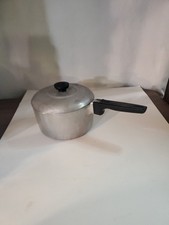 Vintage Wagner Ware Sidney-O-Magnalite 3 Qt Sauce Pot 4683-P Dual Spout w/ Lid picture