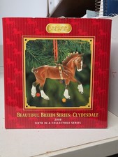 BREYER 2008 BEAUTIFUL BREED Clydesdale CHRISTMAS ORNAMENT 6th n Series 700508 picture