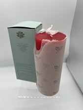PartyLite CINNAMON & BAYBERRY 3 x 7 Pillar Candle Crackle Finish New Christmas picture