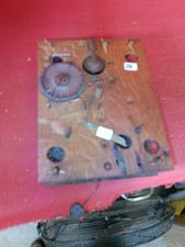 NICE  LOOKING WOOD WORKS WEIGHT CLOCK MOVEMENT # 76 picture