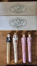 RARE Colonial Candle Co. Bridal Party Wax Bride Groom Bridesmaids Vtg Wedding picture