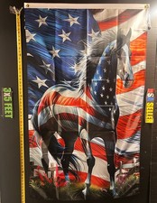 Horse American Freedom Flag FREE USA SHIP Man Cave Republican Pride Sign 3x5' picture