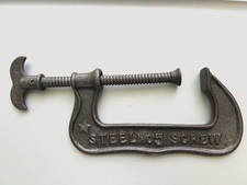 Antique P.S.&W. CO. No. 5 Steel C-Clamp  Pat'd 1888 USA Southington, Conn (A) picture