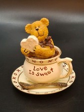 2002 Ceramic Luvy Teabearie Love Is Sweet Figurine picture