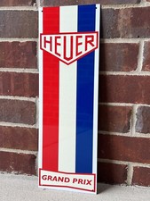 Heuer Grand prix Racing lemans wall art garage sign 18 inch picture