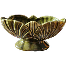Shawnee Pottery Olive Green Planter picture