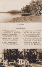 Cooperstown NY RPPC Otsego Lake At Cooperstown Poem Peaslee Slote Studio Photo picture