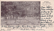 Seigler Hot Springs Lake Cty California Croquet Game DPO 1905 Vtg Postcard A38 picture