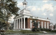 First Congregational Church Burlington Vermont 1910 Postcard picture