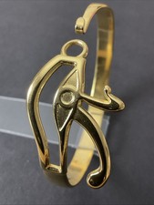Eye of Horus bracelet Pharaonic bracelet Egyptian bracelet Gold plated copper picture