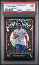 LAMINE YAMAL 2023/24 Topps Merlin UEFA Mystic Nights RC #MN8 PSA 9 picture