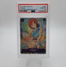 2025 ONE PIECE PROMOS ILLUSTRATION BOX VOL.1 #062 O-NAMI PSA 10 picture