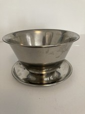 VTG Denmark 18/8 Stainless Steel Sauce Bowl Server Attached Underplate picture