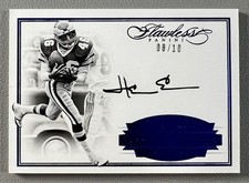 Herman Edwards 2016 Panini Flawless Finishes On Card Auto #FFHE Eagles /10 picture