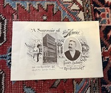 Vintage 1958 PHILIP HENRICI Henrici’s Bakery Cafe in Chicago Souvenir Menu Book picture