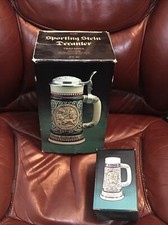 VINTAGE 1978 AVON SPORTING BEER STEIN OUTDOORS FISHING HUNTING COLLECTIBLE SET picture