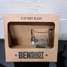 BENSHOT 2OZ SHOT GLASS WITH MUSKET BALL TUN TAVEREN NIB GIFTS picture