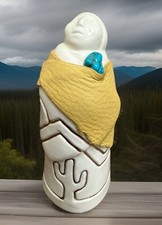 Native American Pottery Story Teller Women signed by T. Eagan Vintage Art picture