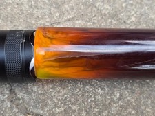 Vintage Translucent Yellow Red Brown Veined Catalin Bakelite Rod 425gr picture