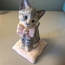 Country Artists Birthstone Kittens April Cat Figurine, Porcelain picture