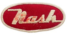1950s NASH MOTORS RAMBLER METROPOLITAN RED HAT SHIRT EMBROIDERED PATCH VINTAGE picture