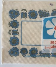 Vintage 1966 Scott Paper Placemats ~ Flower Power - Opened Package picture