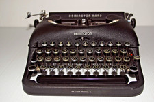 Vintage 1947 Remington Rand De Luxe Model 5 Portable Manual Typewriter w/ Case picture