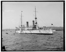 Photo:U.S.S. Olympia Battleship in Harbor 1895-1901 picture