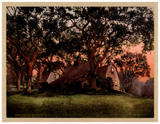 USA, Dedham, The Old Fairbanks House Photochrome, Vintage Photochrome 19x picture