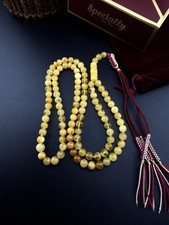 Genuine Baltic Natural amber Islamic 99 Bead Tasbih مسباح كهرمان بلطيقي حر N944 picture